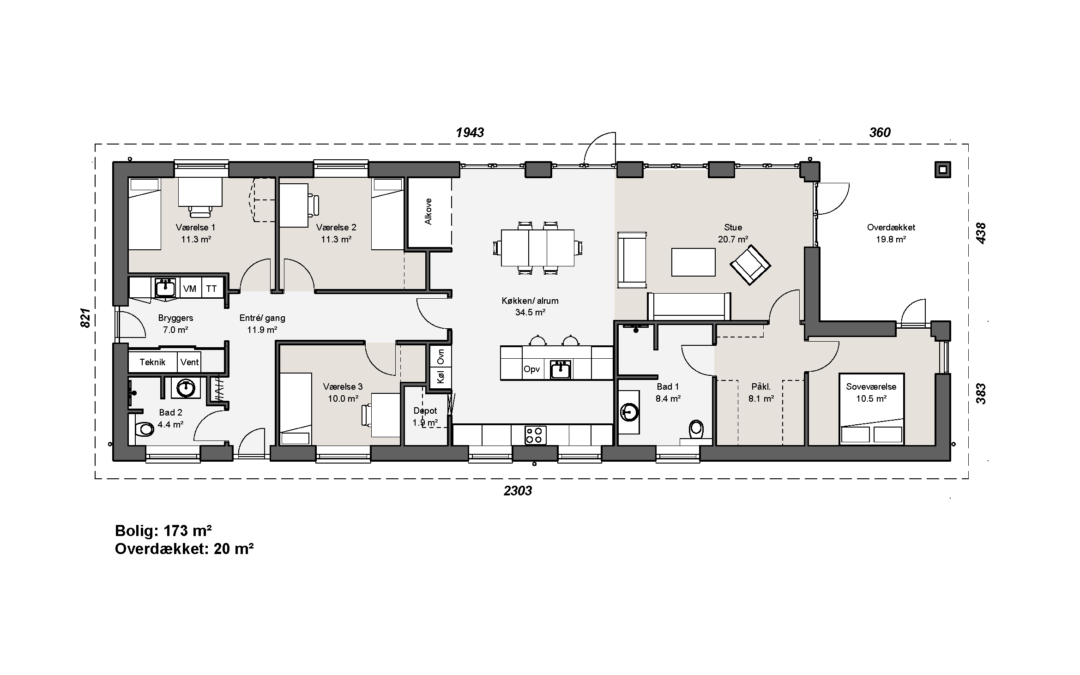 173 + 20 KVM Længehus