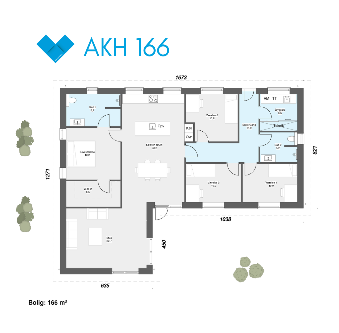 Kampagnehus 166 kvm